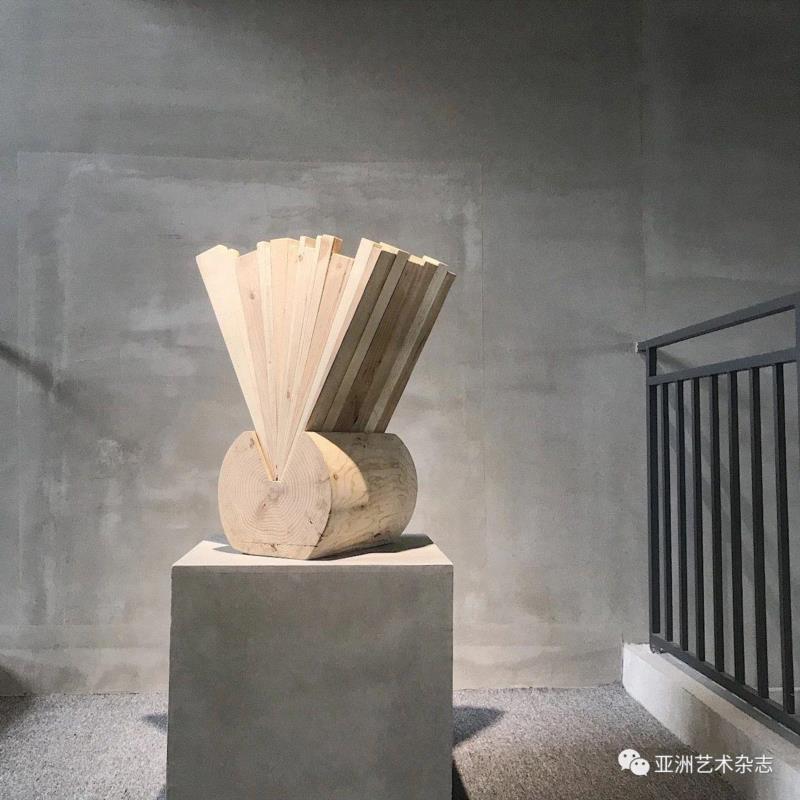 傅中望《介入4#》54cm×38cm×75cm 木 2018年,溯源本根文化，回望生态家园——中国东湖青年雕塑家邀请展?2018现已启幕,东湖,青年,生态,雕塑家,邀请展,雕塑,教授,雕塑展,马岩松,傅中望