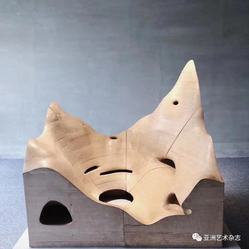 马岩松《小石潭记》135cm×130cm×135cm 木材、漆 2011年,溯源本根文化，回望生态家园——中国东湖青年雕塑家邀请展?2018现已启幕,东湖,青年,生态,雕塑家,邀请展,雕塑,教授,雕塑展,马岩松,傅中望