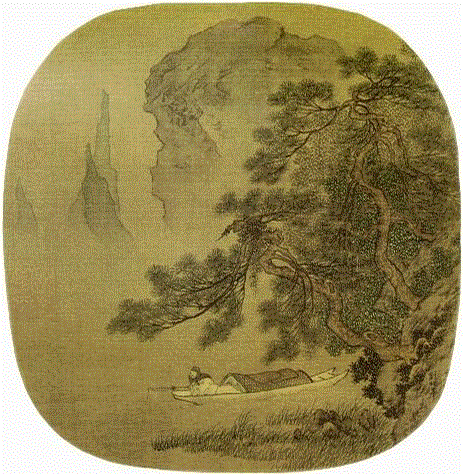 《松湖钓隐图》&nbsp;李唐,100首宋词，100幅宋画，简直绝配,宋词,苏轼,辛弃疾,李清照,鹧鸪天,马远,卜算子,欧阳修,陆游,柳永