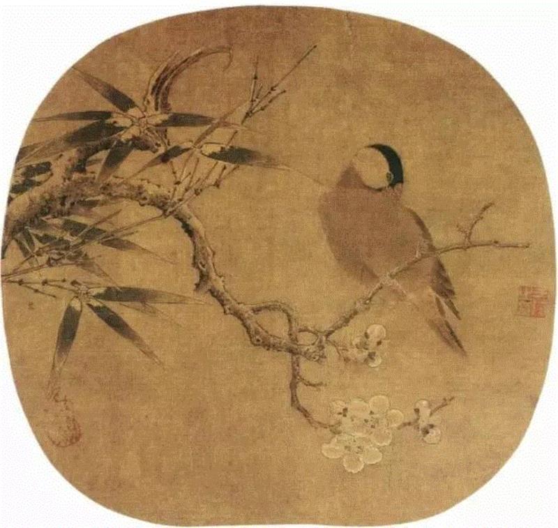 《梅竹寒禽图》,100首宋词，100幅宋画，简直绝配,宋词,苏轼,辛弃疾,李清照,鹧鸪天,马远,卜算子,欧阳修,陆游,柳永