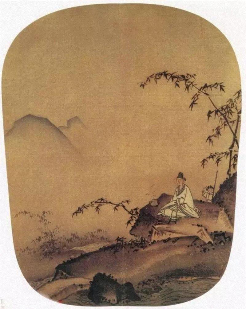 南宋 马远 《竹涧焚香图》,100首宋词，100幅宋画，简直绝配,宋词,苏轼,辛弃疾,李清照,鹧鸪天,马远,卜算子,欧阳修,陆游,柳永