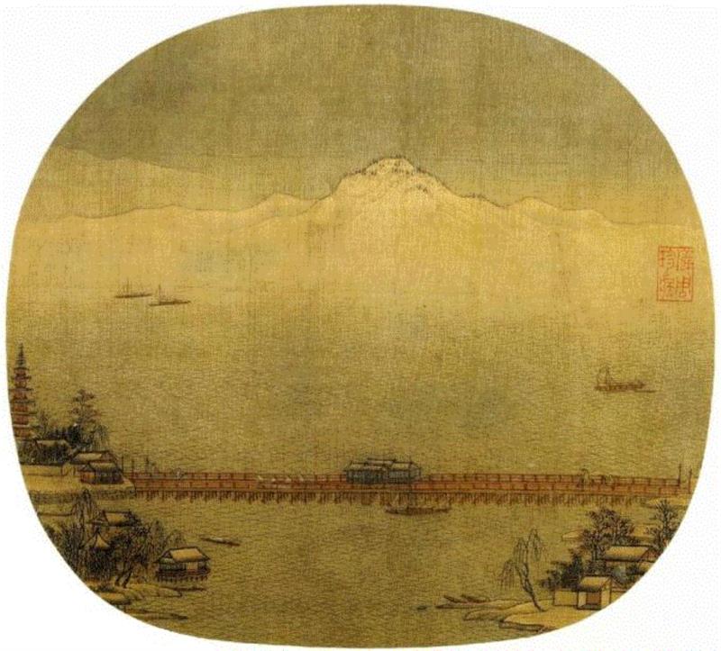 《长桥卧波图》,100首宋词，100幅宋画，简直绝配,宋词,苏轼,辛弃疾,李清照,鹧鸪天,马远,卜算子,欧阳修,陆游,柳永