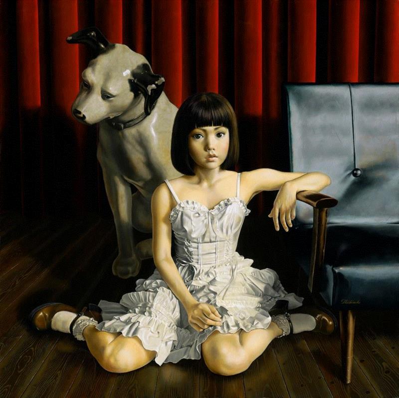 七戶優，Plastic Friend，布面油画，130cm×130cm，2018,蜂巢当代艺术中心 HIVE CENTER FOR CONTEMPORARY ART | ART021画廊,蜂巢,本土,深圳,金秋,上海展览中心,西欧,蓝筹,奥地利,波兰,阿联酋