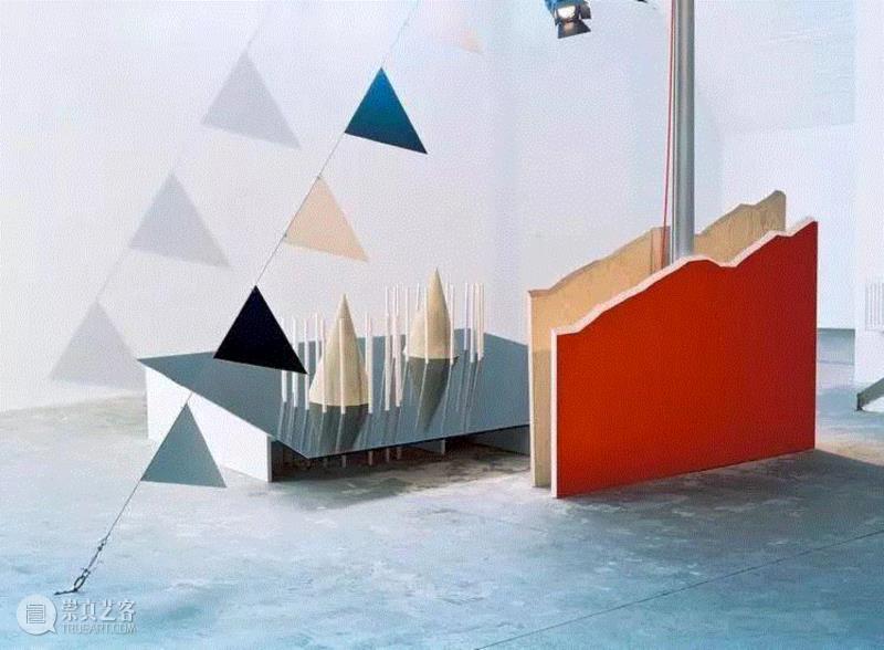 the iron table, 2002，painted wood, painted metal, 