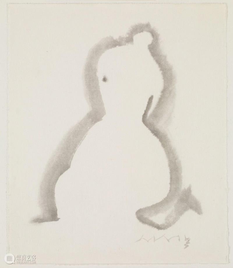 Figure Drawing，2003年,“人”之“圆相”——徐世钰的水墨实验与探索,徐世钰,水墨,圆相,实验,首尔,香港,韩国现代,桑皮纸,厘米,立木