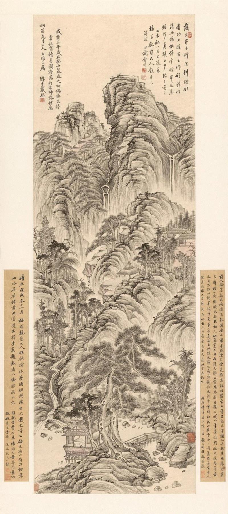 淡设色纸本　立轴　一八五三年作131.5 x 45公分估价：HK$150,000-250,000&n