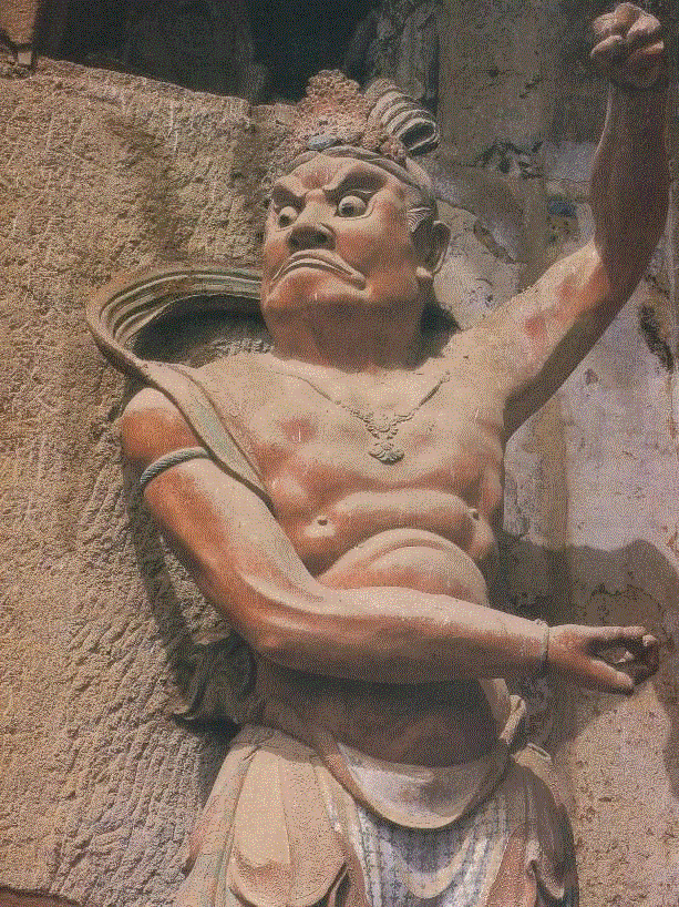 第4號窟前廊右壁力士-宋代,永 遠 的 麥 積 山,麥積山,石窟,藝術,古代,天水,北魏,佛教,中國,先民,造像