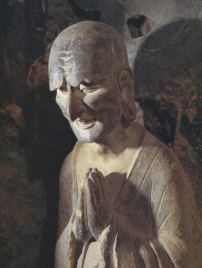 第87號窟右壁右側弟子迦葉-北魏,永 遠 的 麥 積 山,麥積山,石窟,藝術,古代,天水,北魏,佛教,中國,先民,造像