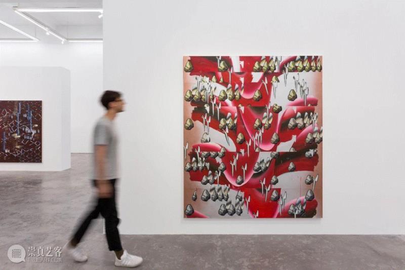 《逃逸路线3》，2018，展览现场图,【长征空间正在展出】“张月薇：境码”,张月薇,长征空间,现场图,视频,互联网,美学,符号,绘画,科技,法则