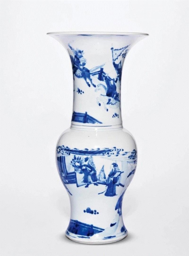 Lot&nbsp;3899,【嘉德四季52期】百瓷集韵——四季瓷器夜场（上）,瓷器,嘉德,百瓷,夜场,青花,人物,明末,清初,通体,腹部