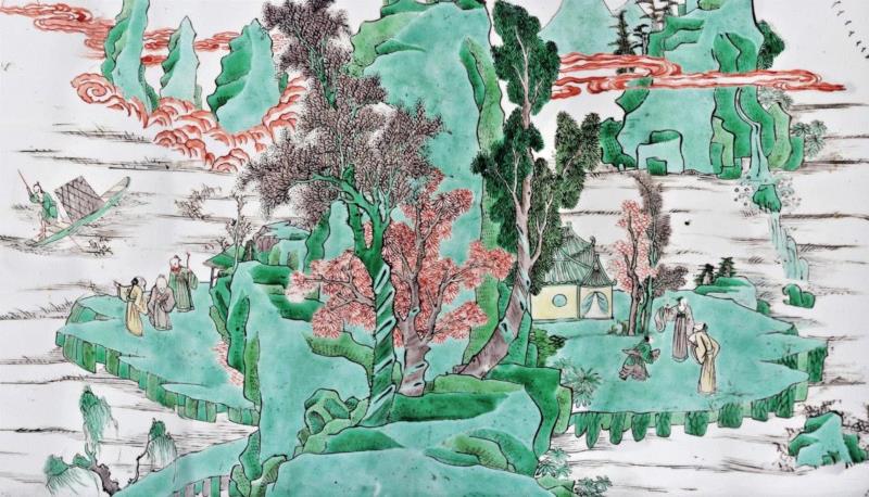 清康熙,【嘉德四季52期】百瓷集韵——四季瓷器夜场（上）,瓷器,嘉德,百瓷,夜场,青花,人物,明末,清初,通体,腹部