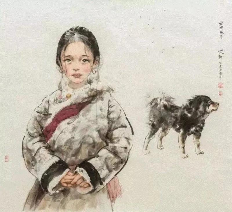 艾轩:西藏是我灵魂的寄存地,艾轩,西藏,油画,女孩,耳朵,素描,铅笔,颜色,人物,四川