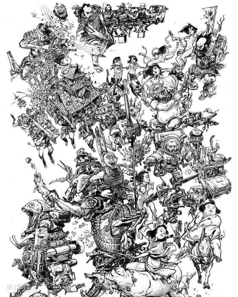 手绘丨骨灰级漫画大师，画画从不打稿,漫画,金政基,大佬,天才,韩国,毛笔,视频,脑海,草稿,作家