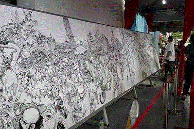手绘丨骨灰级漫画大师，画画从不打稿,漫画,金政基,大佬,天才,韩国,毛笔,视频,脑海,草稿,作家