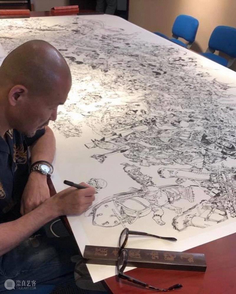 手绘丨骨灰级漫画大师，画画从不打稿,漫画,金政基,大佬,天才,韩国,毛笔,视频,脑海,草稿,作家