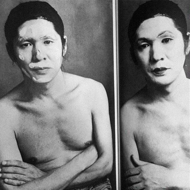 日本摄影大师，森山大道，女装照化妆，东松照明摄，1975年,你赤裸的身体，只属于那些爱上了你赤裸灵魂的人,日本,作家,摄影师,毕加索,列侬,代表作,米勒,罗伯特,三岛由纪夫,安妮