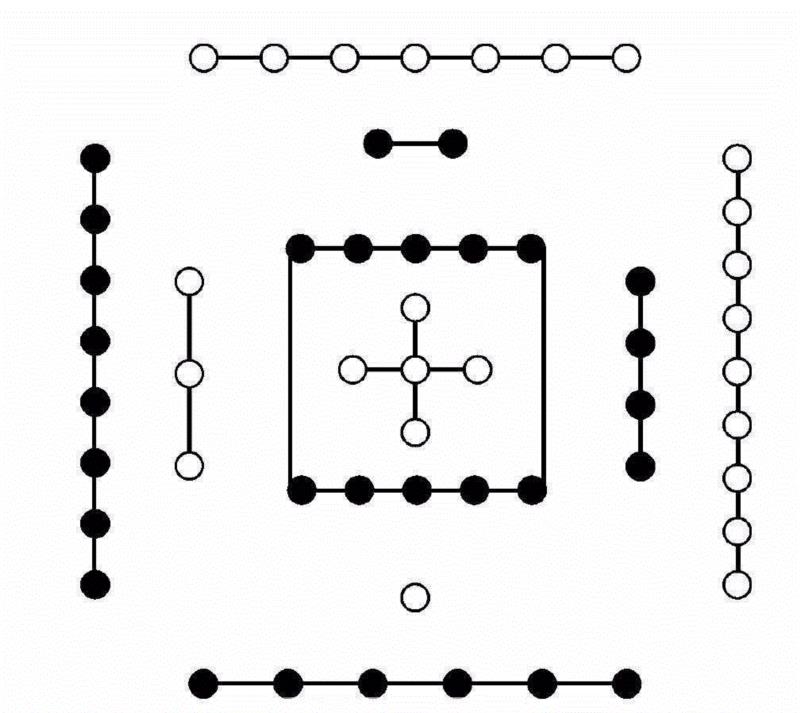 河图,“天一生水”真是算命玄学？,玄学,杨宏伟,木屑,河图,燕西台,天一生水,木刻,木版,木板,油彩
