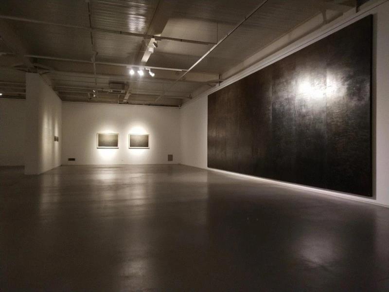 展览现场,“天一生水”真是算命玄学？,玄学,杨宏伟,木屑,河图,燕西台,天一生水,木刻,木版,木板,油彩