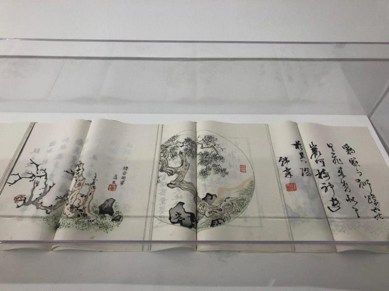 胡正言 《十竹斋书画谱》 （展览现场）,中国明清版画的优美与通俗,版画,明清,年画,佛教,套印,民间,插图,名家,乾隆,姑苏