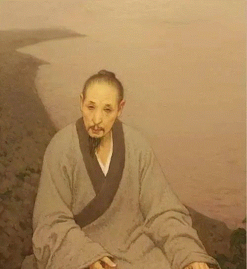 ▲靳尚谊 布面油画《八大山人》,八大山人 | 給世界一個白眼又如何。,八大山人,朱耷,异类,画中,阮籍,耳光,诗人,明末,清初,皇族