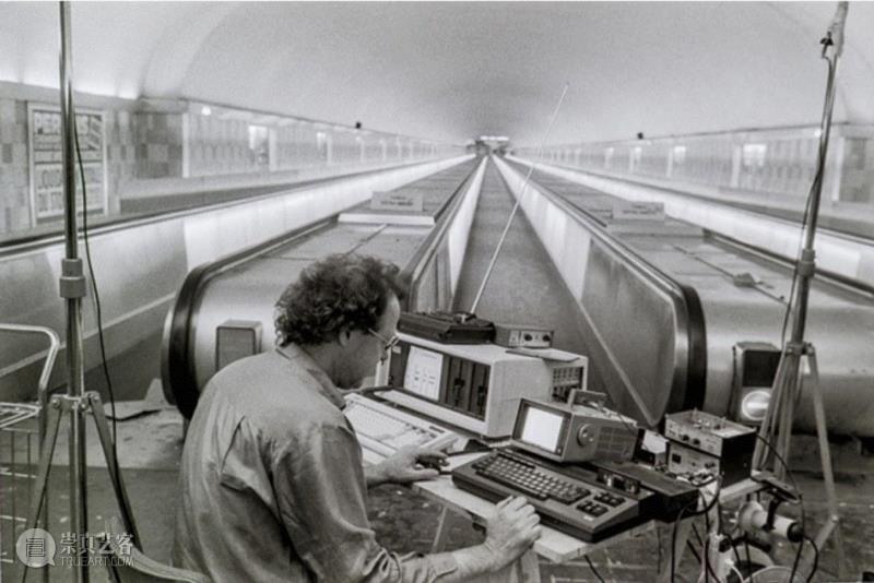 Max Neuhaus at Metro Montparnasse station, Paris, 