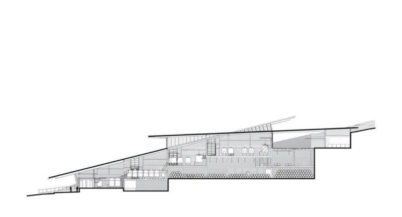 加拿大山坡酒庄，以流线坡道主导建筑设计 / Olson Kundig,酒庄,山坡,加拿大,流线,坡道,Lehoux,访客,Nic,Estates,基洛纳