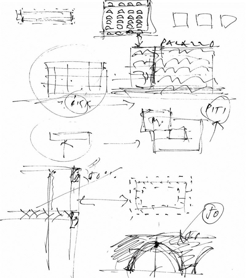 ▲&nbsp;瓦伦丁 · 比亚斯草图，解释?KK总部大楼项目立面概念,《建筑师》瑞士建筑专辑新刊发布！,瑞士,建筑,建筑师,专辑,新刊,住宅,比亚斯,马克力,瓦伦丁,克雷兹