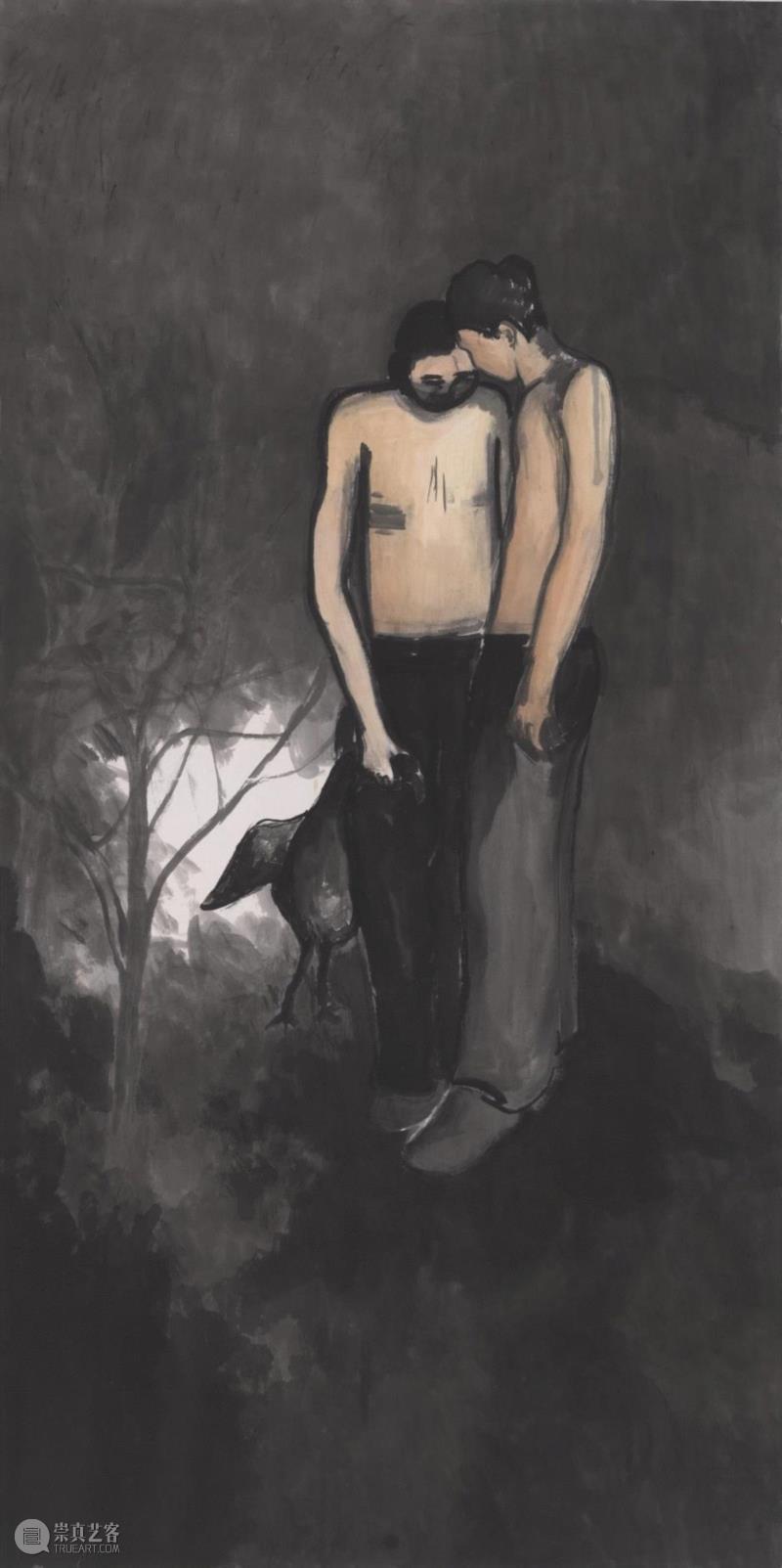hiart space | 姚浩：褪色，直至单纯,space,姚浩,人物,少年,水墨,女孩,材料,国画,窗帘,特性