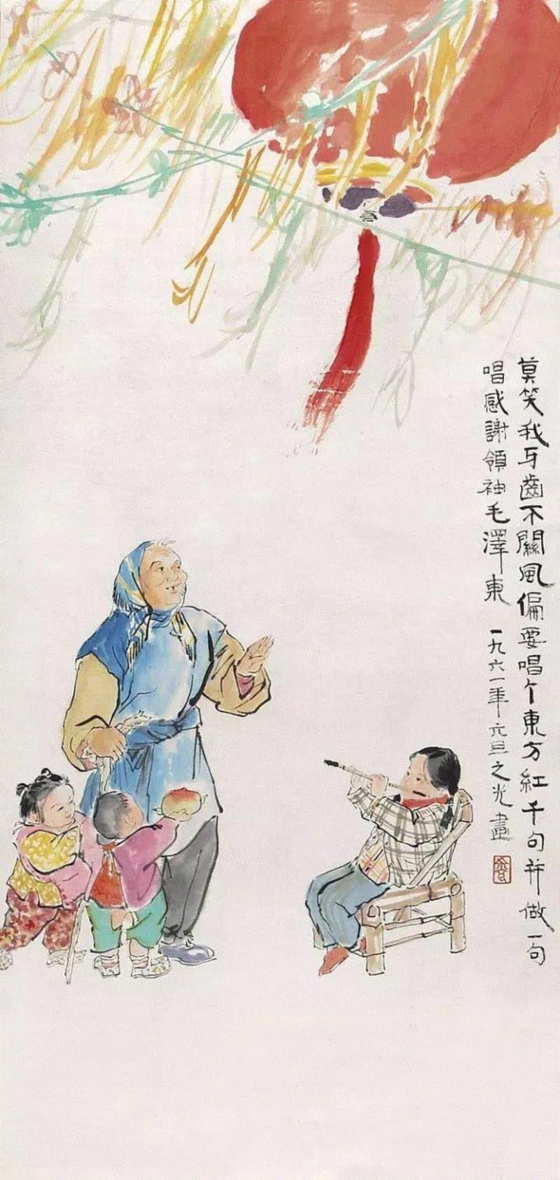 他曾用一直毛笔轰动上海画坛！ —— 谢之光国画作品欣赏,谢之光,国画,毛笔,画坛,月份,广告,美术,素描,人物,鸟兽