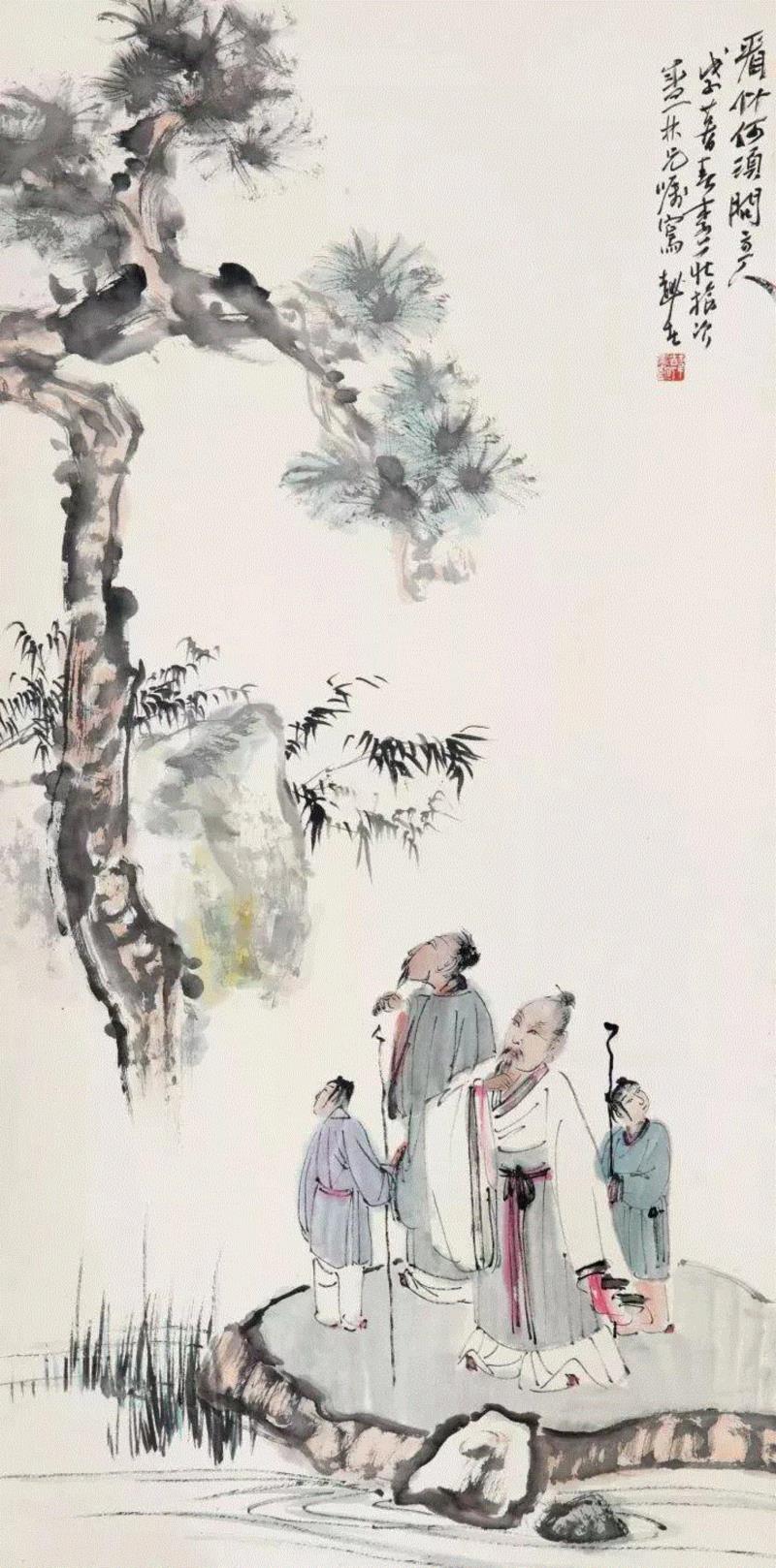 他曾用一直毛笔轰动上海画坛！ —— 谢之光国画作品欣赏,谢之光,国画,毛笔,画坛,月份,广告,美术,素描,人物,鸟兽