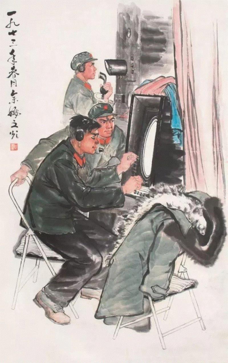 他曾用一直毛笔轰动上海画坛！ —— 谢之光国画作品欣赏,谢之光,国画,毛笔,画坛,月份,广告,美术,素描,人物,鸟兽