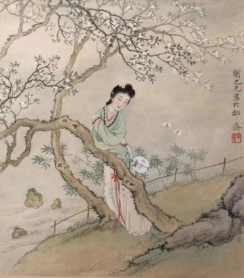 他曾用一直毛笔轰动上海画坛！ —— 谢之光国画作品欣赏,谢之光,国画,毛笔,画坛,月份,广告,美术,素描,人物,鸟兽