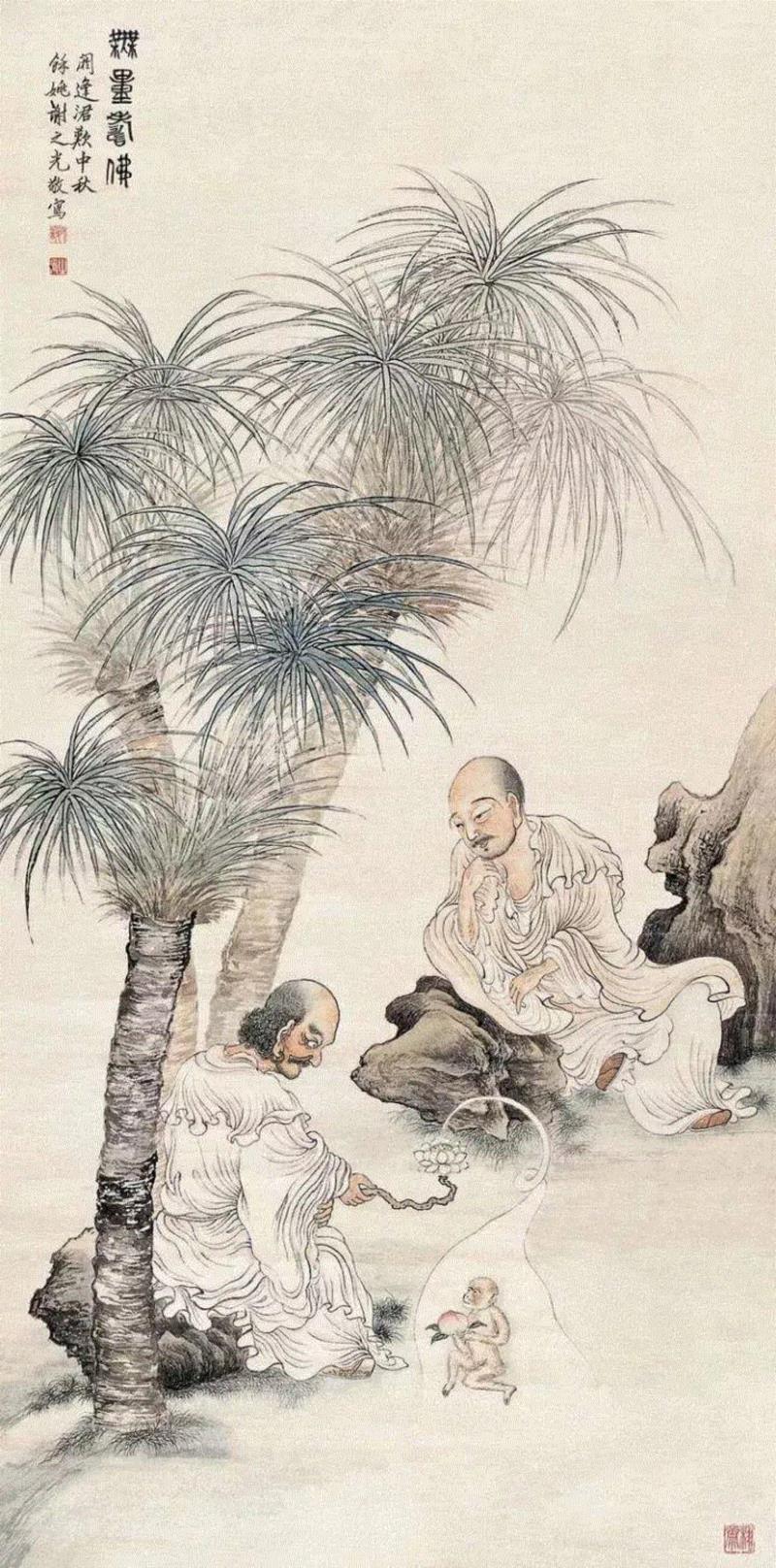 他曾用一直毛笔轰动上海画坛！ —— 谢之光国画作品欣赏,谢之光,国画,毛笔,画坛,月份,广告,美术,素描,人物,鸟兽