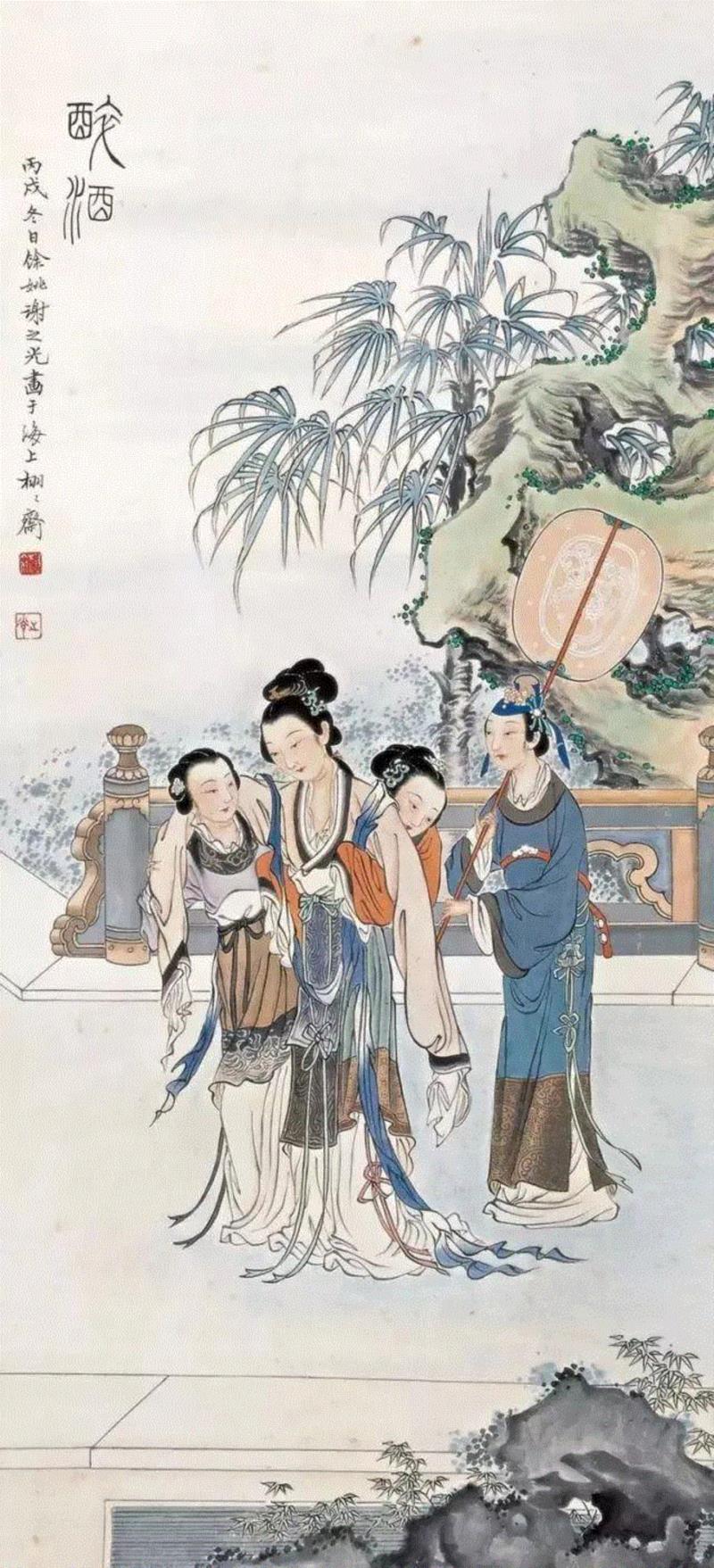 他曾用一直毛笔轰动上海画坛！ —— 谢之光国画作品欣赏,谢之光,国画,毛笔,画坛,月份,广告,美术,素描,人物,鸟兽