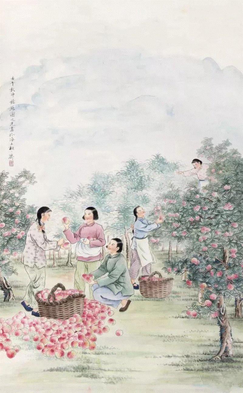 他曾用一直毛笔轰动上海画坛！ —— 谢之光国画作品欣赏,谢之光,国画,毛笔,画坛,月份,广告,美术,素描,人物,鸟兽