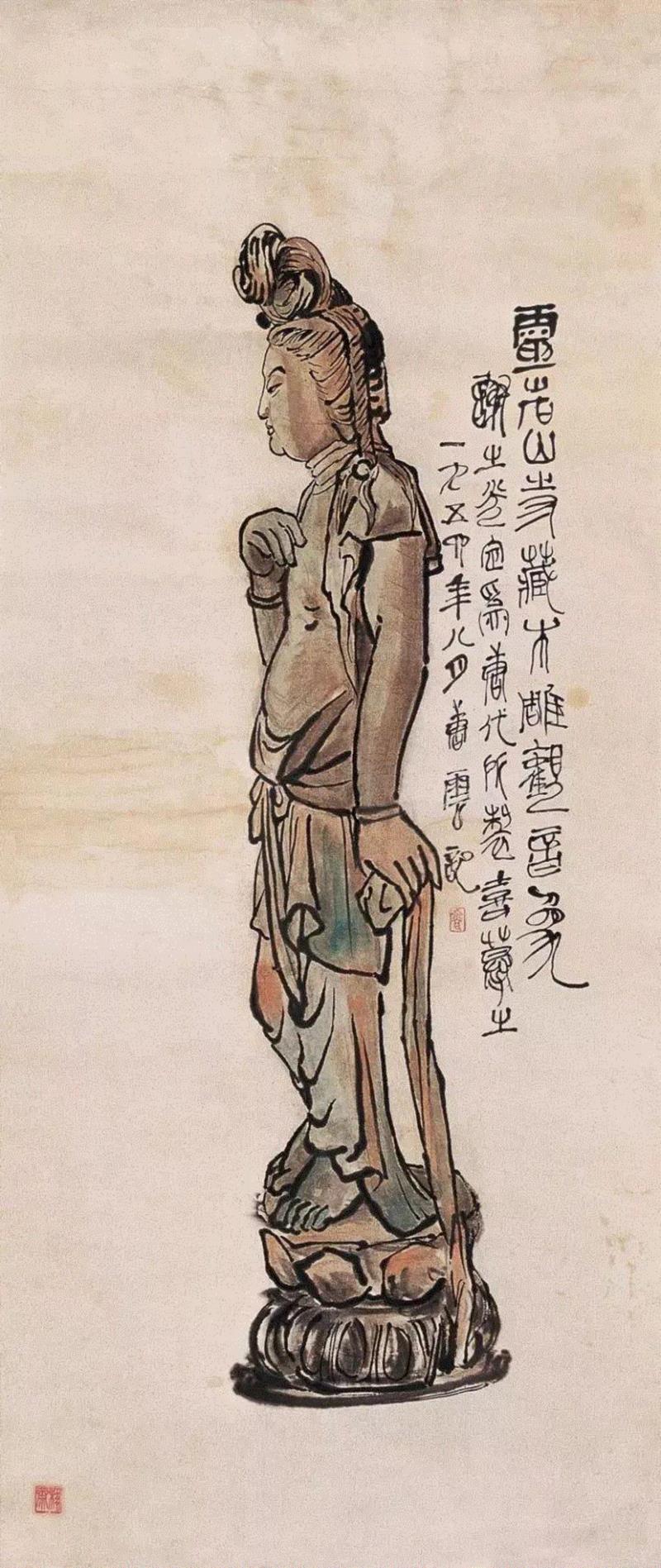 他曾用一直毛笔轰动上海画坛！ —— 谢之光国画作品欣赏,谢之光,国画,毛笔,画坛,月份,广告,美术,素描,人物,鸟兽