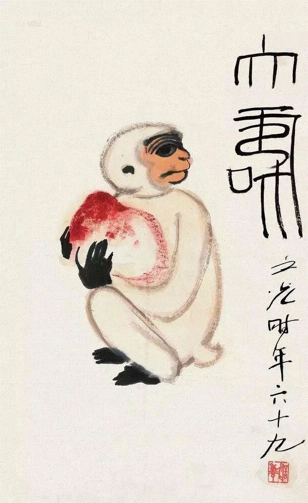 他曾用一直毛笔轰动上海画坛！ —— 谢之光国画作品欣赏,谢之光,国画,毛笔,画坛,月份,广告,美术,素描,人物,鸟兽