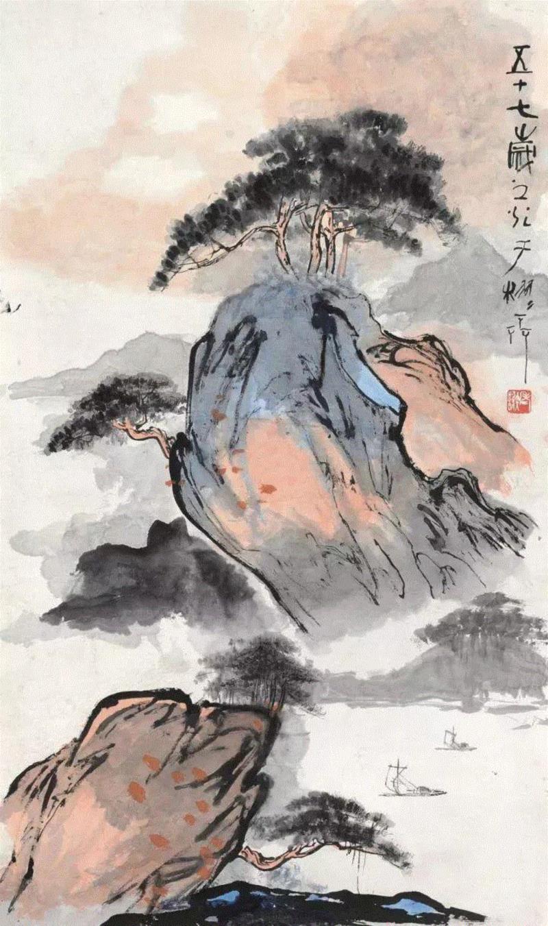 他曾用一直毛笔轰动上海画坛！ —— 谢之光国画作品欣赏,谢之光,国画,毛笔,画坛,月份,广告,美术,素描,人物,鸟兽