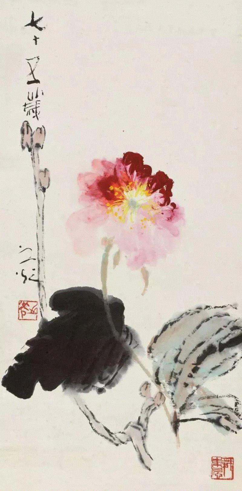 他曾用一直毛笔轰动上海画坛！ —— 谢之光国画作品欣赏,谢之光,国画,毛笔,画坛,月份,广告,美术,素描,人物,鸟兽