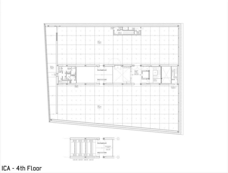 四层平面图,波士顿当代艺术中心 / Diller Scofidio + Renfro,波士顿当代艺术中心,剧院,建筑,平面图,剖面图,视线,博物馆,滨海,步道,看台