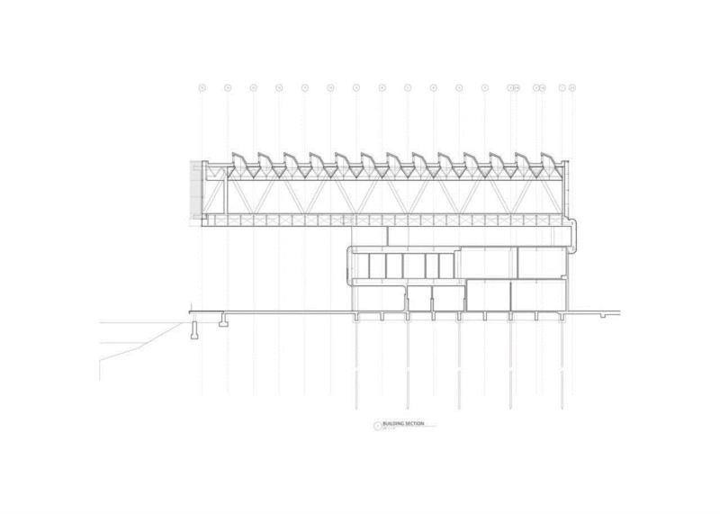 剖面图,波士顿当代艺术中心 / Diller Scofidio + Renfro,波士顿当代艺术中心,剧院,建筑,平面图,剖面图,视线,博物馆,滨海,步道,看台