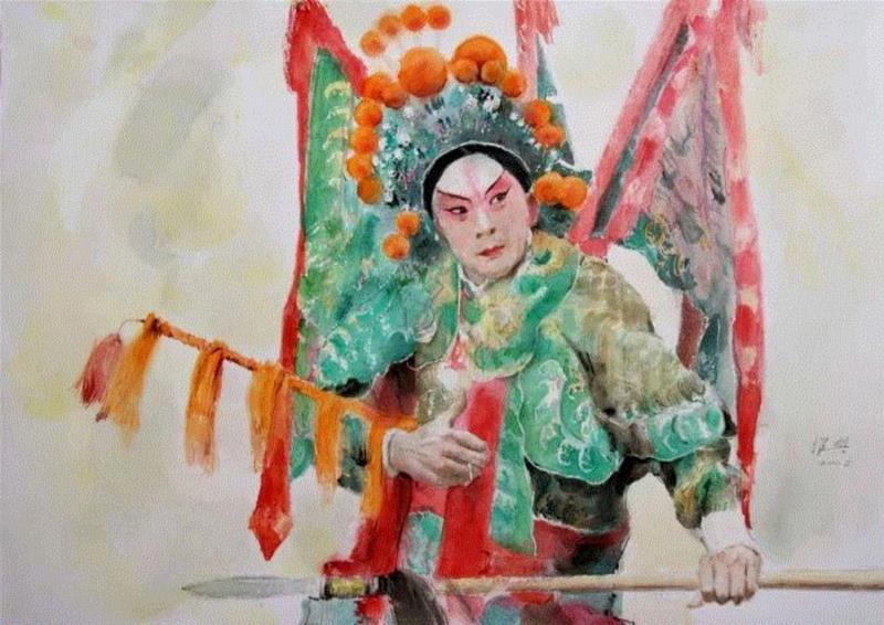 他被誉为“无与伦比的亚洲水彩大师”—— 关维兴水彩人物,水彩,人物,关维兴,亚洲,画家们,美术,画法,水彩画,中外,笔法