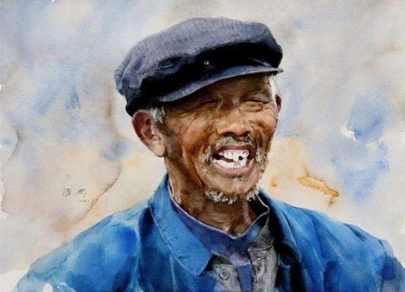 他被誉为“无与伦比的亚洲水彩大师”—— 关维兴水彩人物,水彩,人物,关维兴,亚洲,画家们,美术,画法,水彩画,中外,笔法