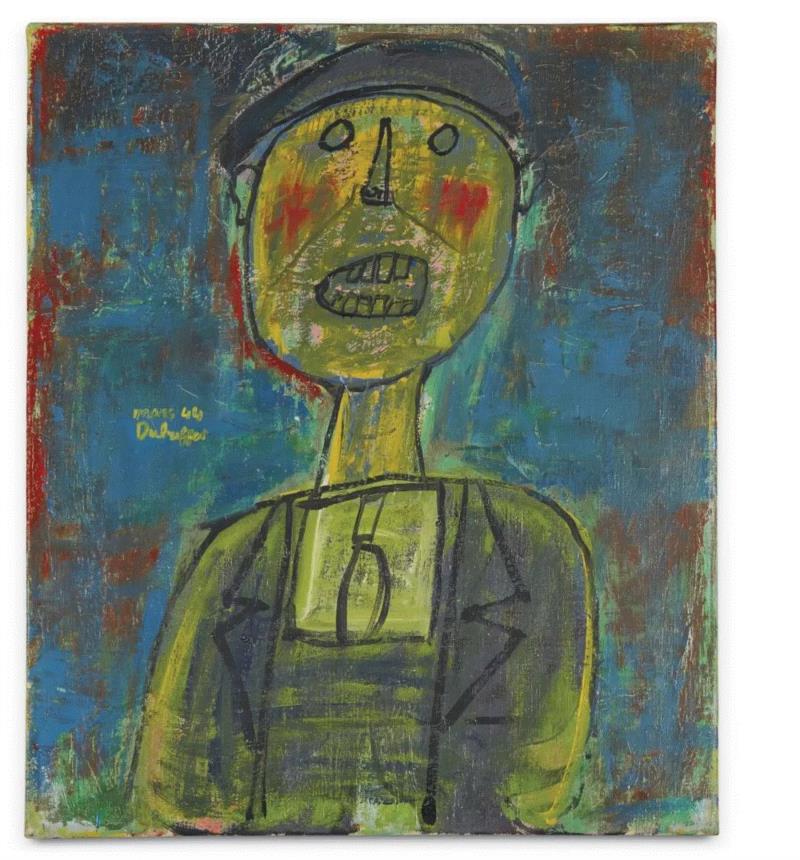 &nbsp;让·杜布菲，《小吼叫者》（Petit Hurleur），1944，油彩画布,almost art project | 我们为何热爱素人艺术?,素人,AAP,毕加索,贡布里希,职业,艺术节,现代主义,古画,美术馆,瑞士