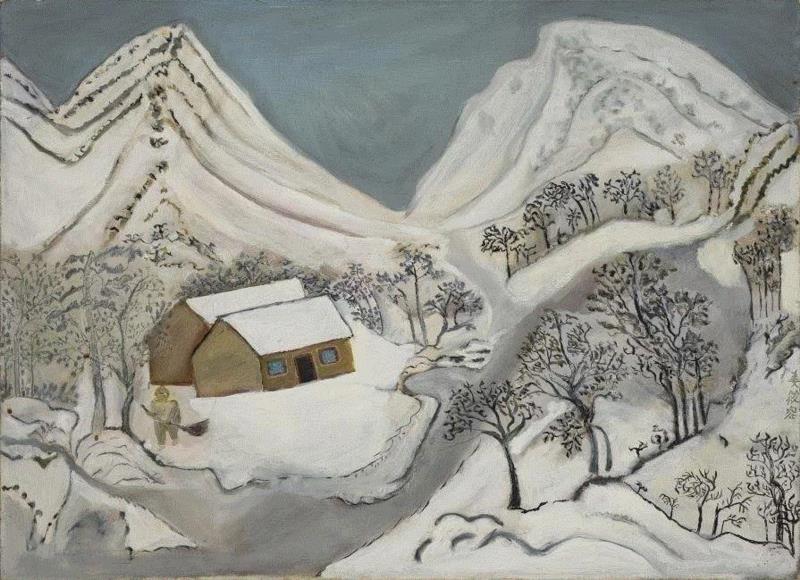 姜筱容，《临变山居图》，2006，布面油画,almost art project | 我们为何热爱素人艺术?,素人,AAP,毕加索,贡布里希,职业,艺术节,现代主义,古画,美术馆,瑞士