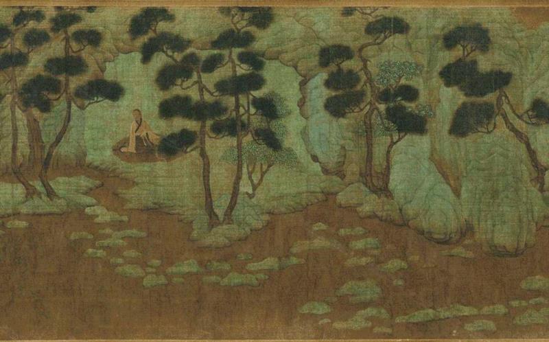 ▲元 赵孟頫 《谢幼舆丘壑图》局部 非在展作品,「松间对话」精彩回放 | “松”文化与中国古代的文人生活（下）