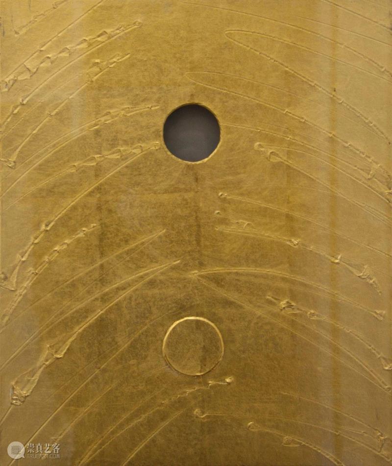 关根伸夫 | 日 月 | 43x38cm | 金箔,关根伸夫 | 空间中的自然之力