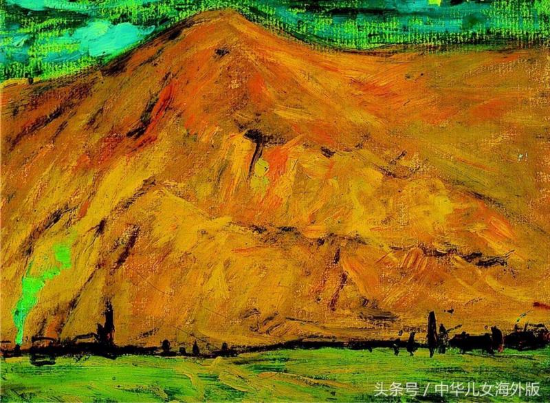 王心耀 《夕照的山》,王心耀:心灵对话自然的黑白韵律,王心耀,韵律,油画,激情,丙烯,一带,手稿,老巷,记忆,黄兴