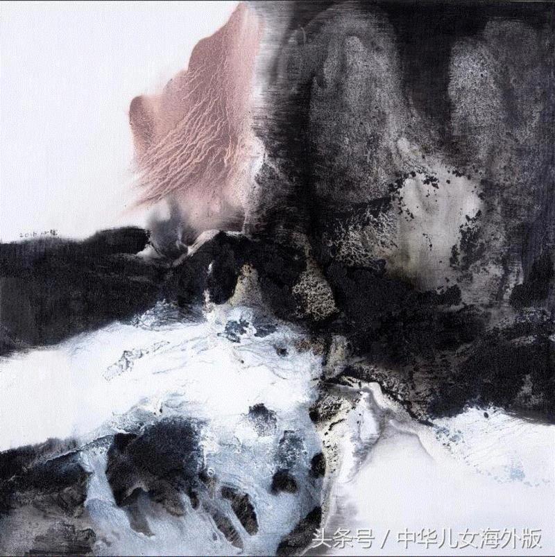 王心耀 《中国风NO.115 》,王心耀:心灵对话自然的黑白韵律,王心耀,韵律,油画,激情,丙烯,一带,手稿,老巷,记忆,黄兴