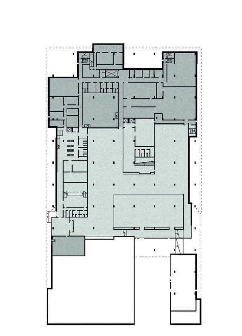 二层平面图,奥胡斯史前历史博物馆 / Henning Larsen Architects,奥胡斯史前历史博物馆,建筑,平面图,景观,博物馆,门厅,业主,Kofod,Winther奥胡斯史前历史博物馆,陆地